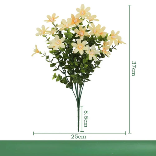 Set of 3 artificial silk eucalyptus bouquets for indoor decoration - vue 22 sur 24