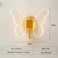 Butterfly LED acrylic chandelier pendant light for home décor