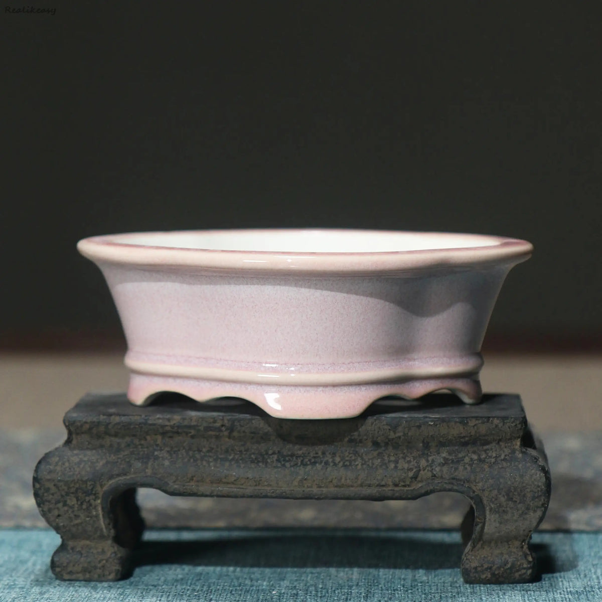 creative glazed ceramic flower pot for home decoration - vue 9 sur 14