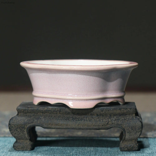 creative glazed ceramic flower pot for home decoration - vue 10 sur 14