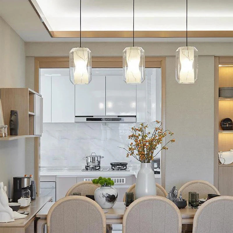 Nordic design glass LED ceiling light decorative indoor fixture
