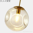 Modern nordic industrial glass ball pendant light