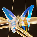 Gold ring LED butterfly light for hotel, boutique, office, restaurant