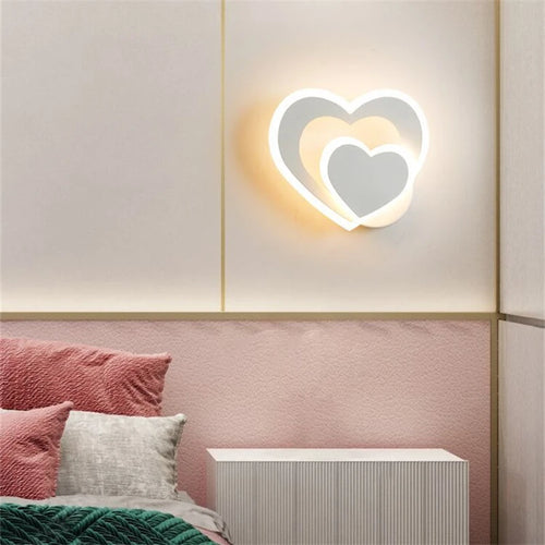Heart-shaped LED wall light - vue 6 sur 12