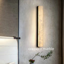 Marble and copper wall light