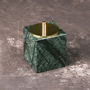 organized marble bathroom accessory set