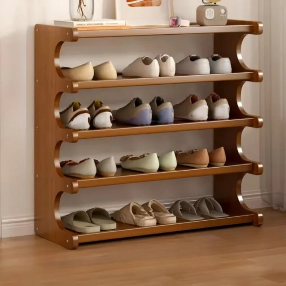 space-saving shelf shoe organizer for indoor storage