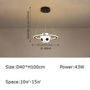 Creative earth moon football pendant light original design