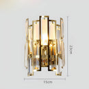 Modern crystal wall light for elegant interiors
