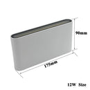 Modern waterproof aluminium wall light for outdoor decoration