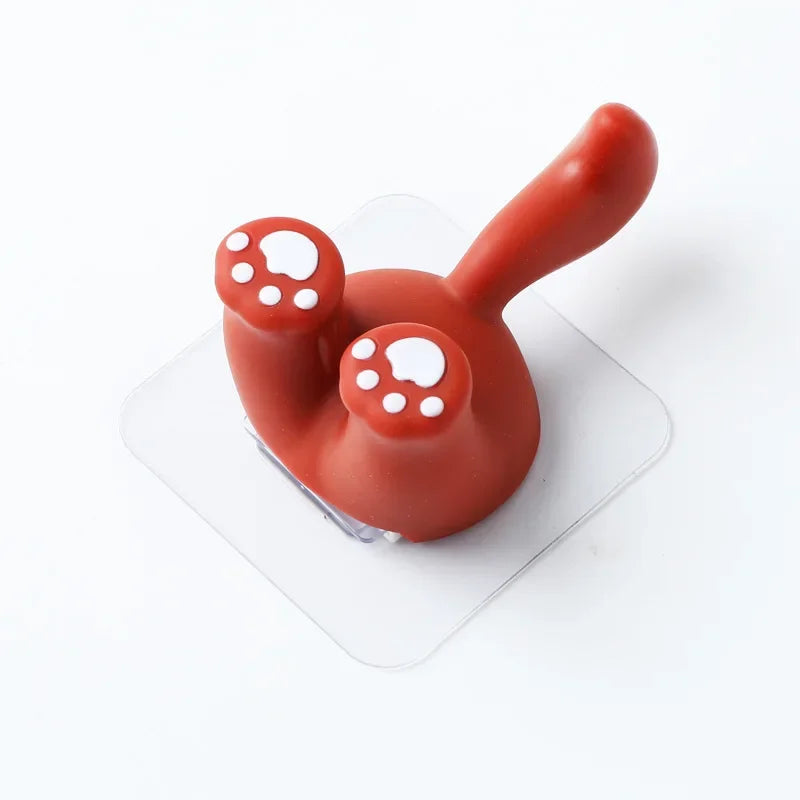 Fun animal adhesive toothbrush holder for children - vue 9 sur 12
