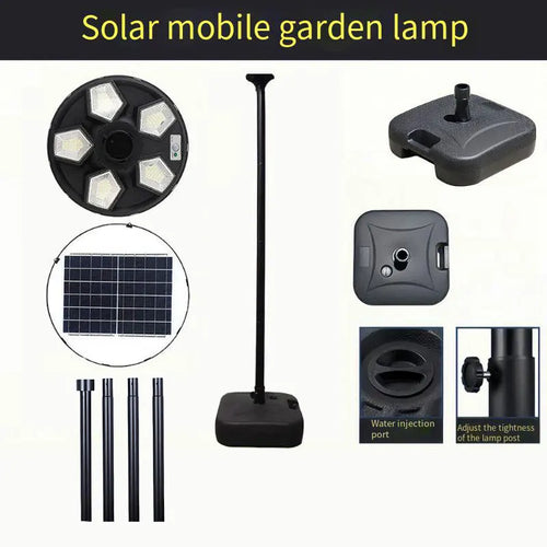 Round solar lamp for garden and outdoor lighting - vue 17 sur 17