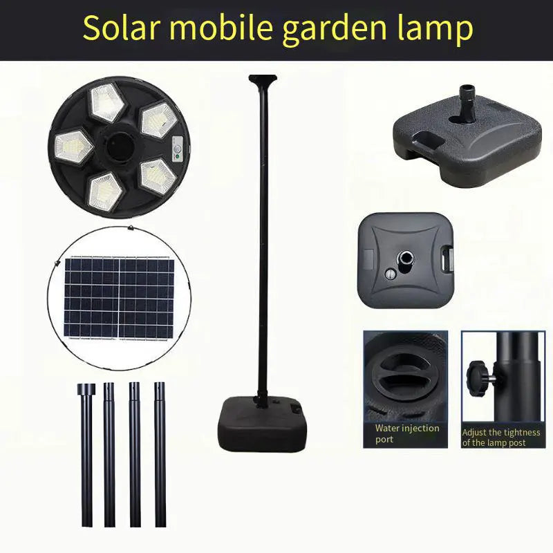 Round solar lamp for garden and outdoor lighting - vue 17 sur 17