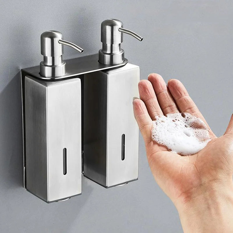 stainless steel accessories for modern soap dispensers - vue 3 sur 12
