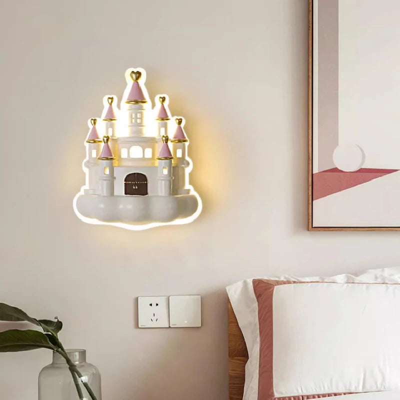 Romantic castle wall light for modern children's bedroom - vue 3 sur 8