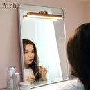 Portable LED wall light with USB charger and touch control