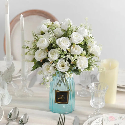 Artificial peony bouquet for weddings and home decor - vue 4 sur 15