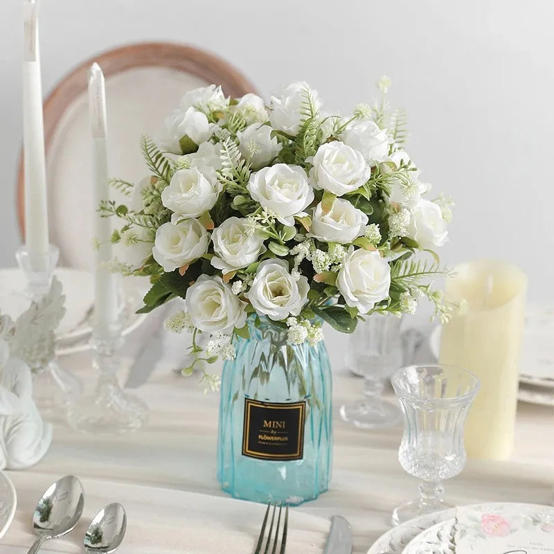 Artificial peony bouquet for weddings and home decor - vue 3 sur 15