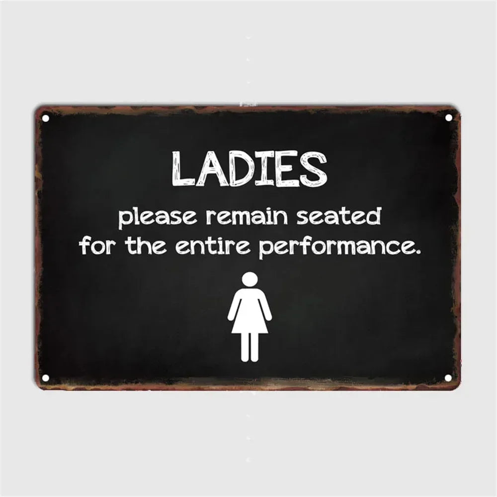 retro metal sign for fun wall decor - vue 25 sur 38
