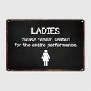 retro metal sign for fun wall decor
