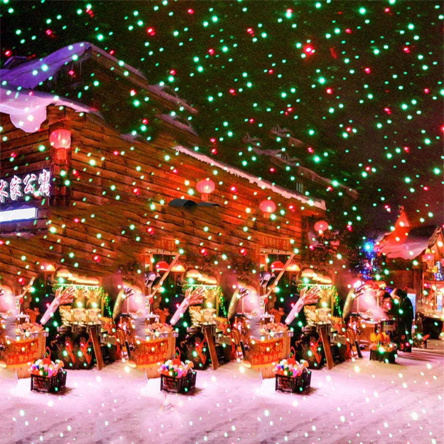 Bright solar projector for outdoor Christmas decorations - vue 3 sur 6