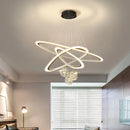 Modern LED ring pendant light for interior