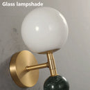 Modern Nordic copper and marble LED wall light luxury decoration