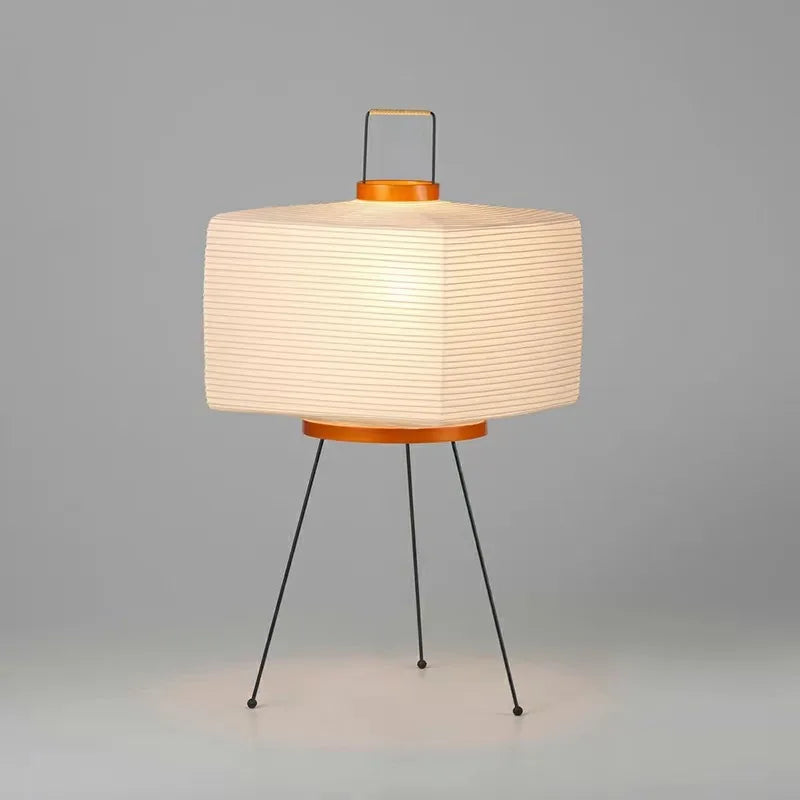 Japanese rice paper table lamps wabi-sabi style