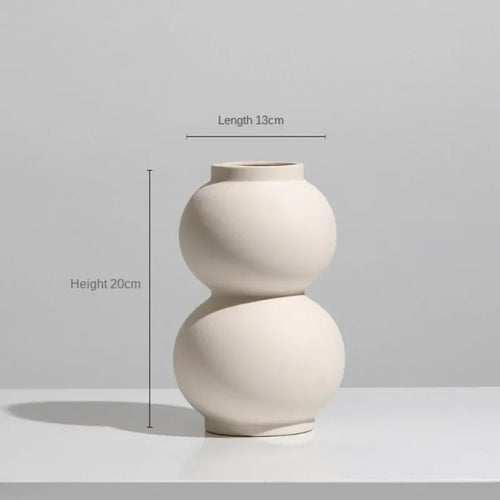 modern ceramic vase for dried flowers interior decoration - vue 16 sur 16