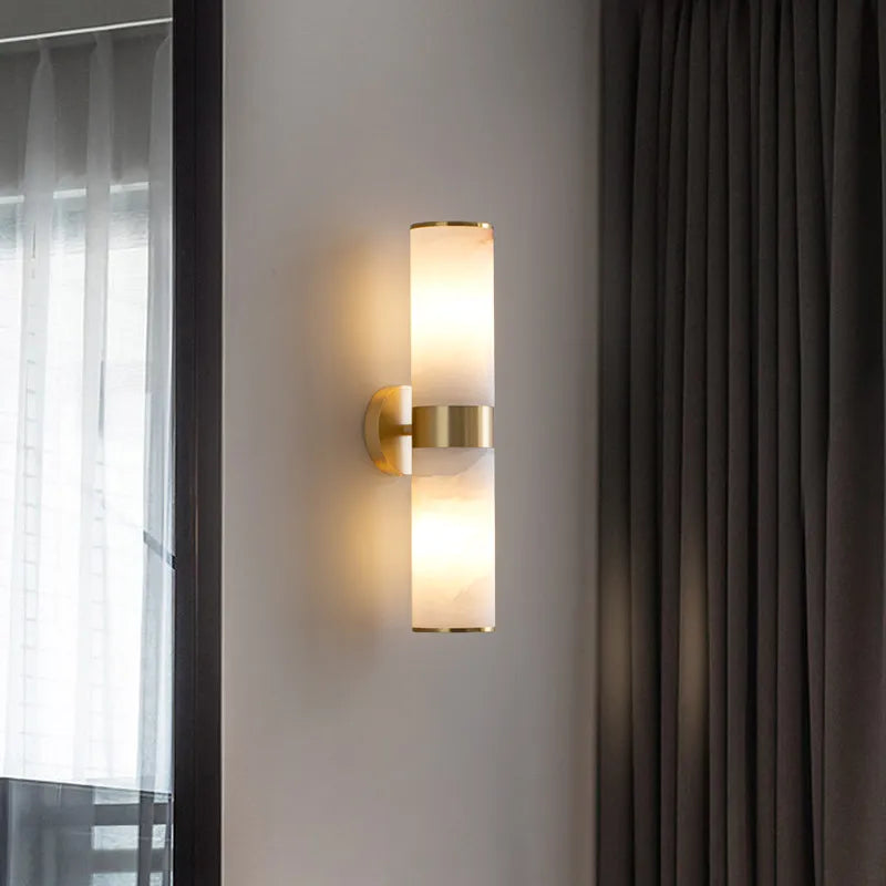 Modern copper wall light for living room