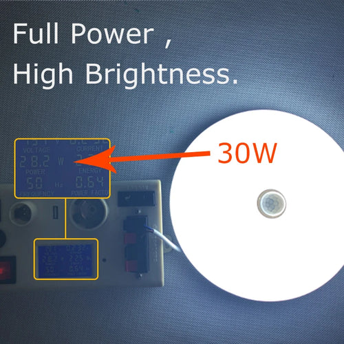 LED ceiling light with motion sensor for indoor use - vue 7 sur 13