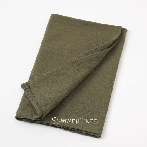Set of Mediterranean-style washed cotton table napkins