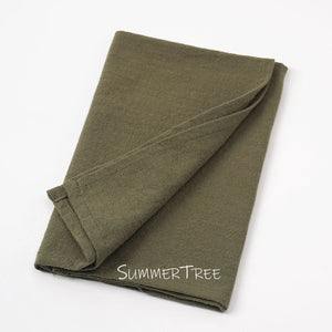 Washed cotton napkins vintage style pack of 10