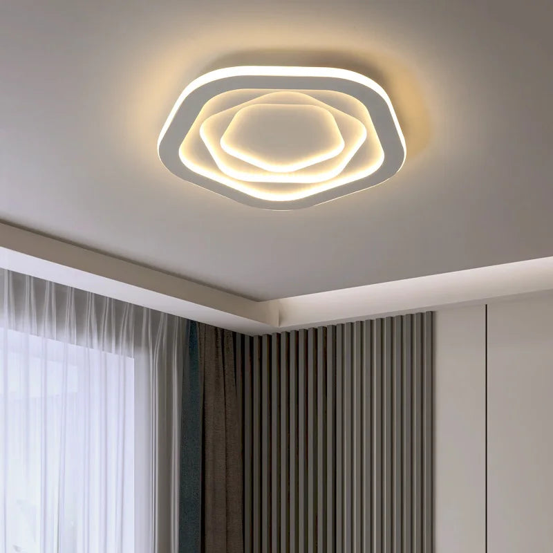 Modern minimalist ultra-slim creative LED ceiling light - vue 3 sur 12