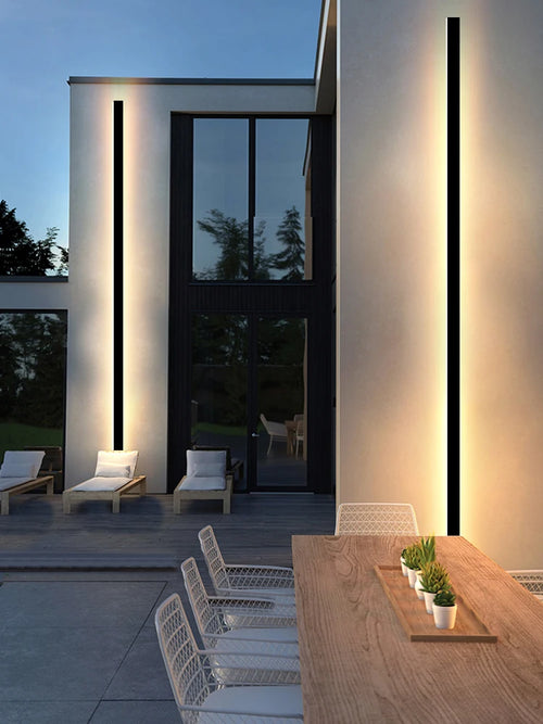 Long waterproof LED wall light ip65 - vue 3 sur 6