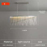 Minimalist design pendant light with tassel for modern interiors