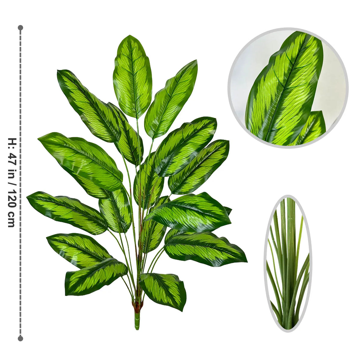 Artificial monstera plant with realistic leaves for indoor decoration - vue 29 sur 29
