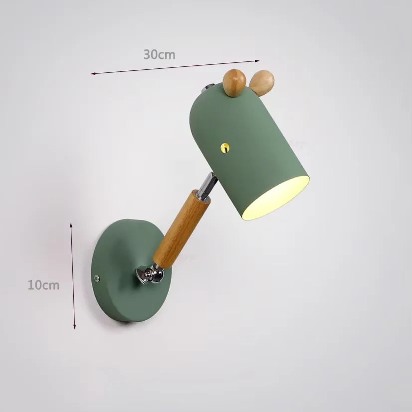 Modern wall light for children's room cartoon style