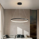 Modern LED ring for minimalist suspended decor