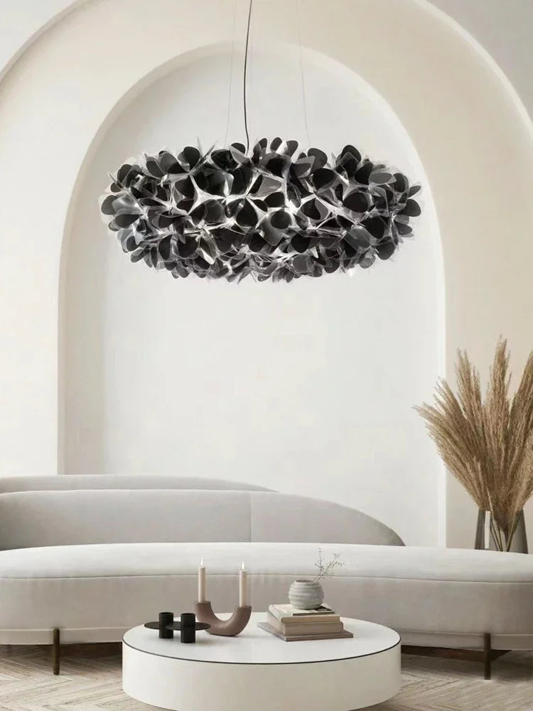 Italy Petal Luster Led Chandelier Ceiling Pendant Lamps Suspension Hanging Light Fixture Indoor