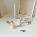 ceramic candlestick for decoration and jewelry holder
