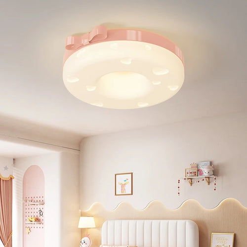 Cheese-shaped ceiling light for baby girl's nursery - vue 2 sur 8