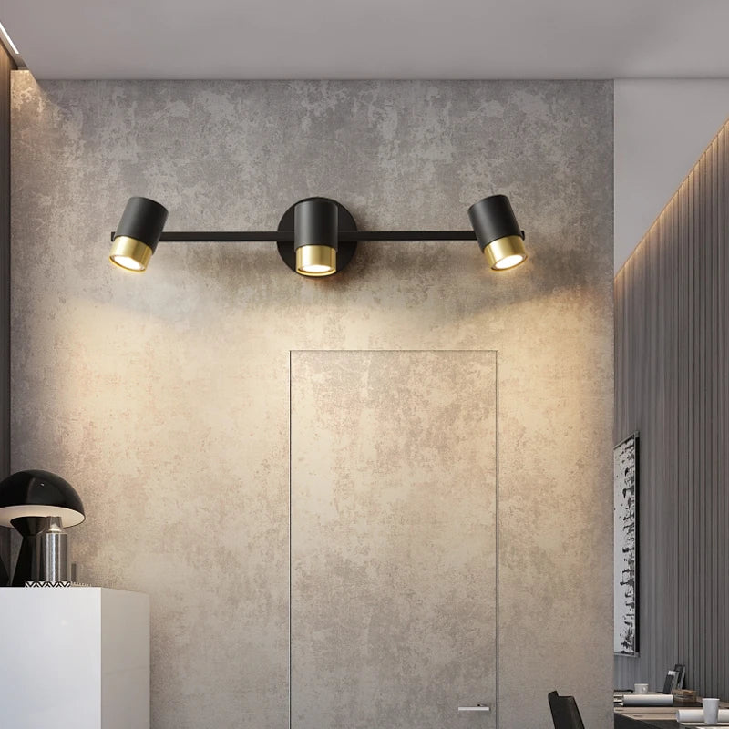 3-head indoor LED wall light