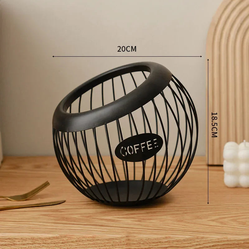 Elegant metal fruit basket for storage and decoration