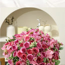 Artificial silk hydrangea bouquet for elegant decoration