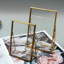 Antique style transparent glass photo frame for home decor
