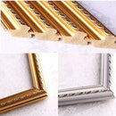 Wooden frame for oil paintings and decorative mosaic