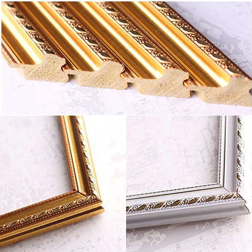 Wooden frame for oil paintings and decorative mosaic - vue 5 sur 9