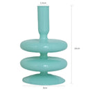 Glass taper candle holders for wedding table decoration