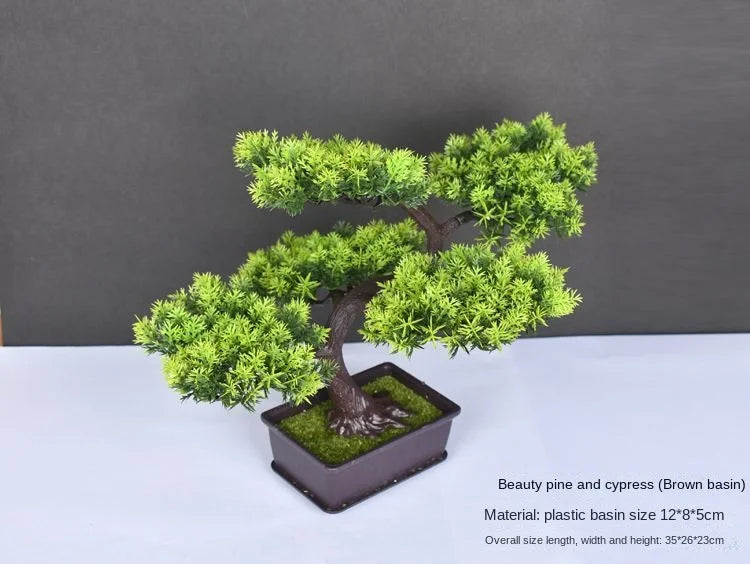 Artificial bonsai plant in plastic for interior decoration